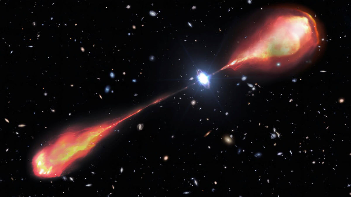 Un telescop a capturat o emisie radioactivă uriașă provenită de la un quasar.