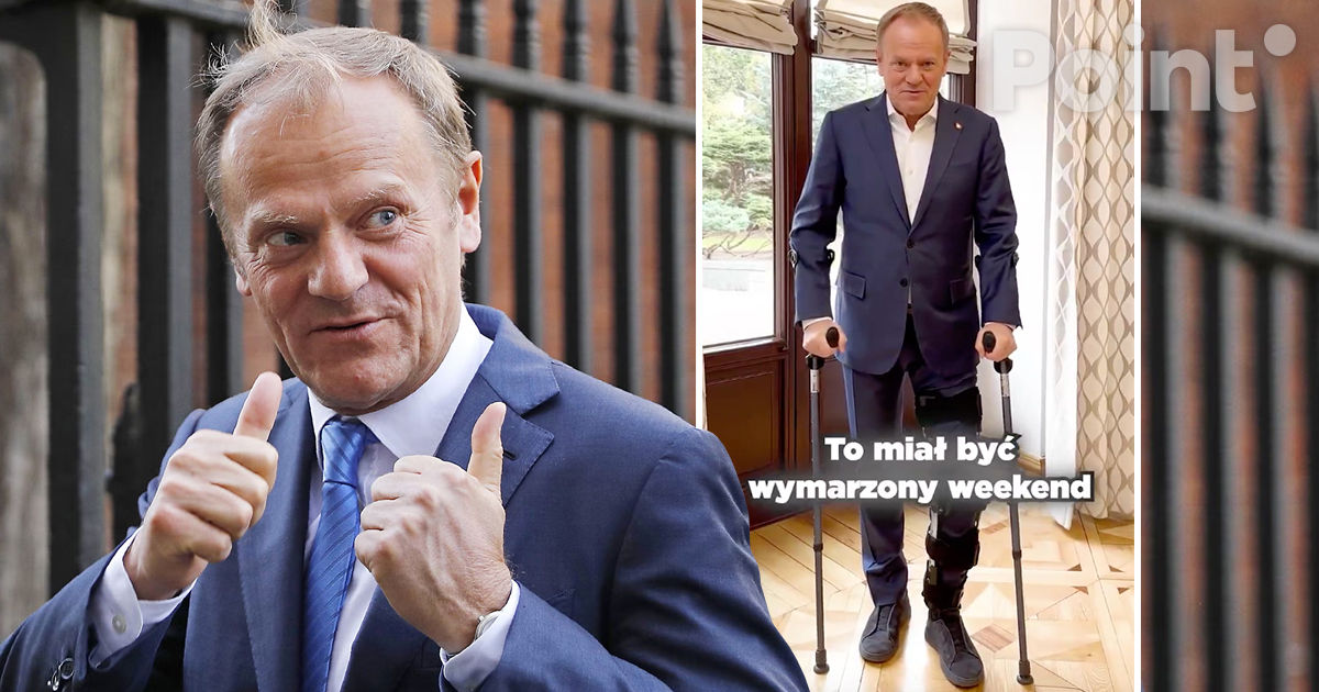 Tusk s-a accidentat la schi în timp ce își învăța nepoții: Acesta a refuzat să își ia concediu medical.
