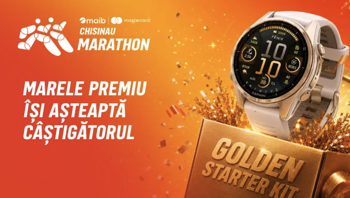 Un Garmin în kitul de start? La maib | Mastercard Chisinau Marathon devine realitate.