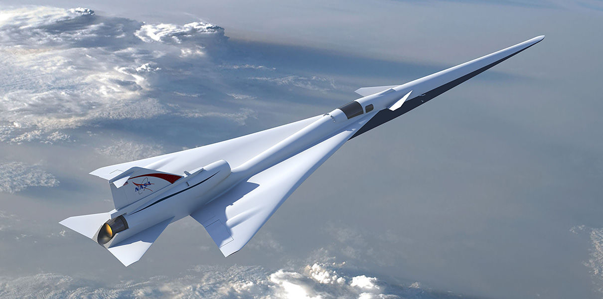 Сейчас NASA совместно с Lockheed Martin строит прототип сверхзвукового самолета.