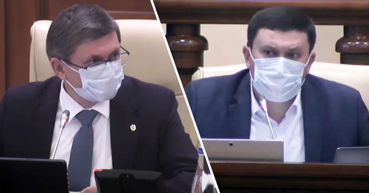 Обмен репликами в парламенте: Гросу обвинил Односталко в "словесной диарее". Коллаж: Point.md