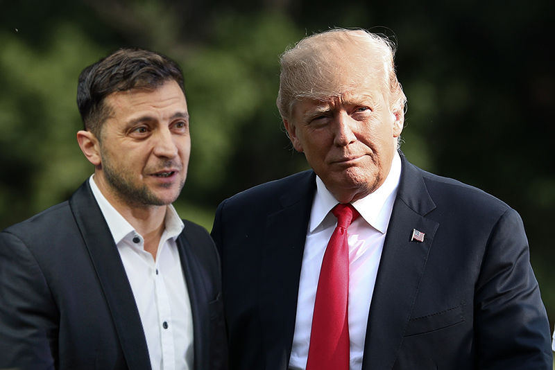 Президент США Дональд Трамп и президент Украины Владимир Зеленский.