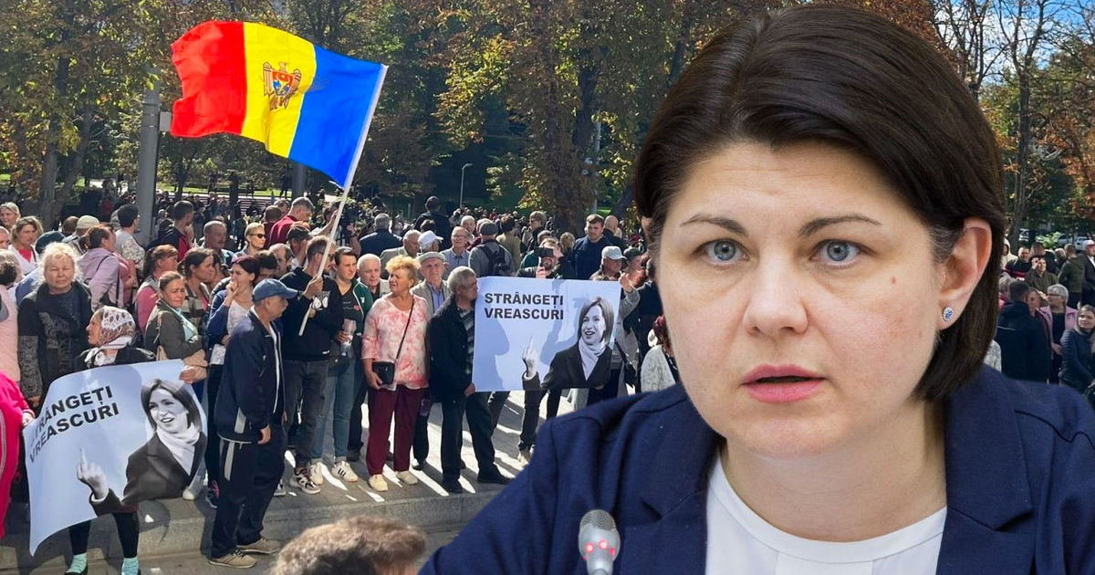 Гаврилица призвала полицию не стыдиться применять закон к протестующим. Коллаж: Point.md