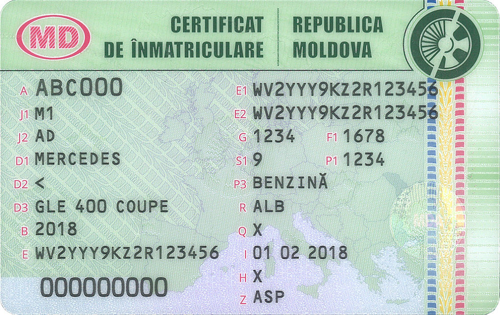 Стоимость регистрационных свидетельств нового типа не будет изменена. Фото: realitatea.md.