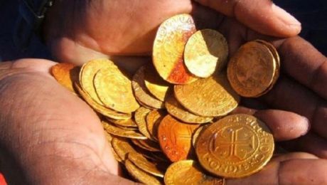 O epavă plină cu aur, veche de 500 de ani, descoperită în deşert. Foto: realitatea.net