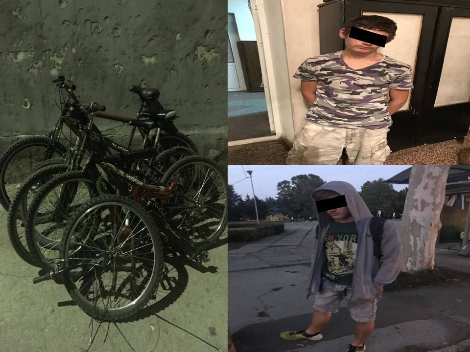 Au furat șapte biciclete într-o săptămână. Doi minori, prinși
