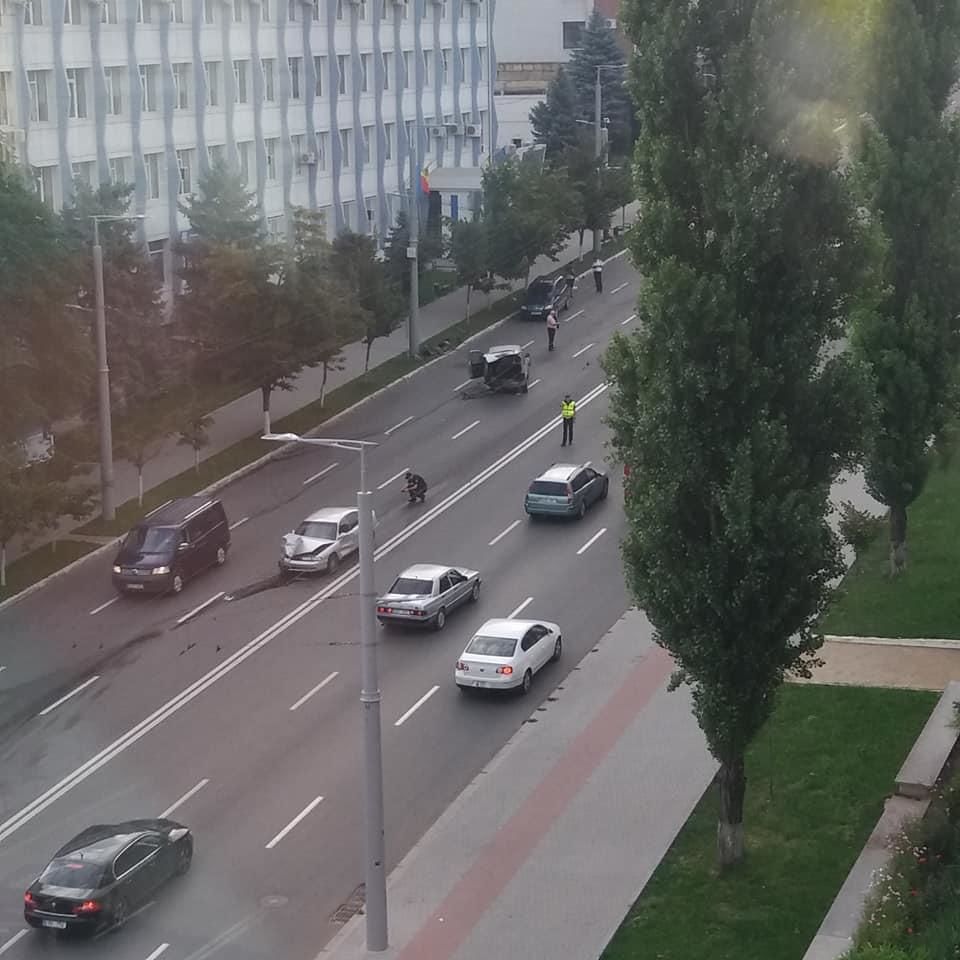Возле офиса НЦБК произошло серьезное ДТП.