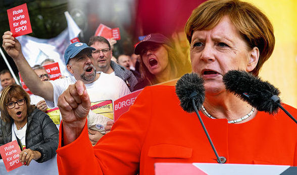 Merkel, huiduită la un miting. Reacția cancelarului. Foto: independent.md