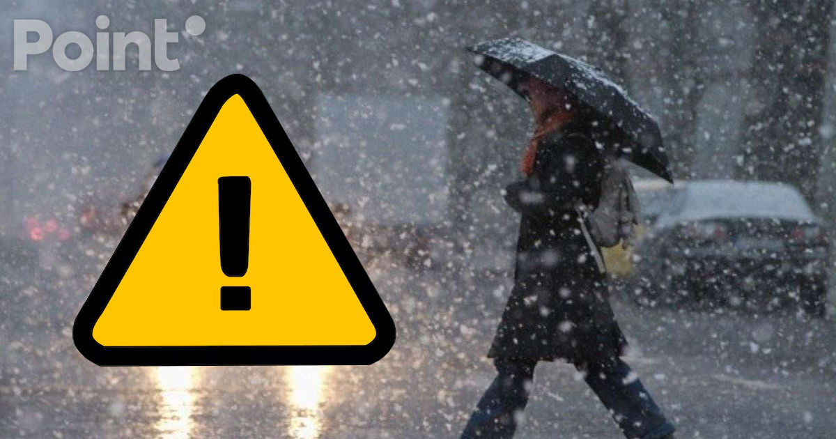 Avertizare meteorologică în Moldova: Cod Galben de ninsori și lapoviță.