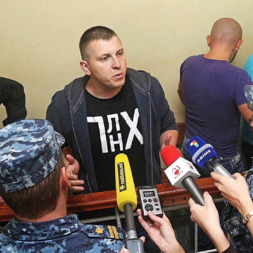 Membrul „grupului Petrenco”, Pavel Grigorciuc, a fost reținut de către reprezentanții forțelor de ordine. Foto: Pavel Grigorciuk via Facebook