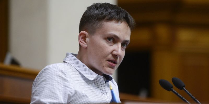 Внефракционный нардеп Надежда Савченко.