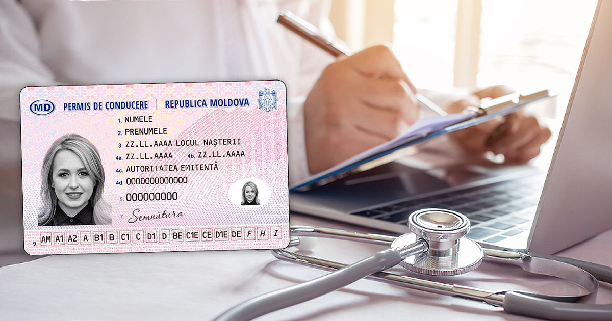 С октября упрощается процедура получения медицинской справки для водительских прав. Коллаж: Point.md