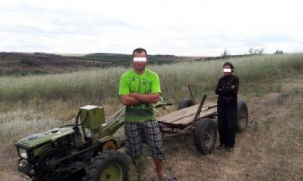 Дрон следил за молдаванами, воровавшими кукурузу на Украине.