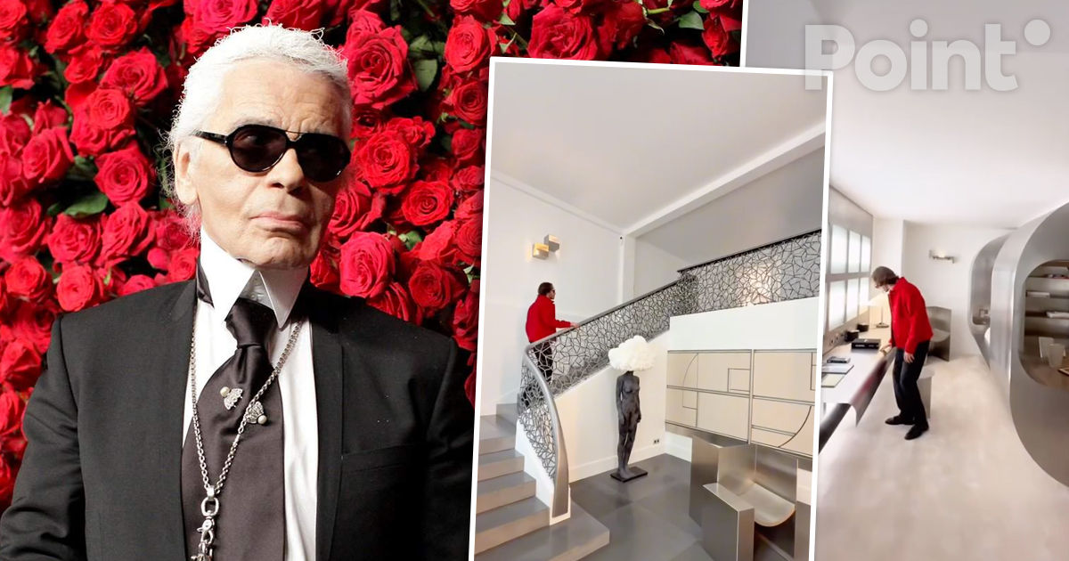 Fostul birou al lui Karl Lagerfeld, transformat în apartament și scos la vânzare pentru 10 milioane de dolari.