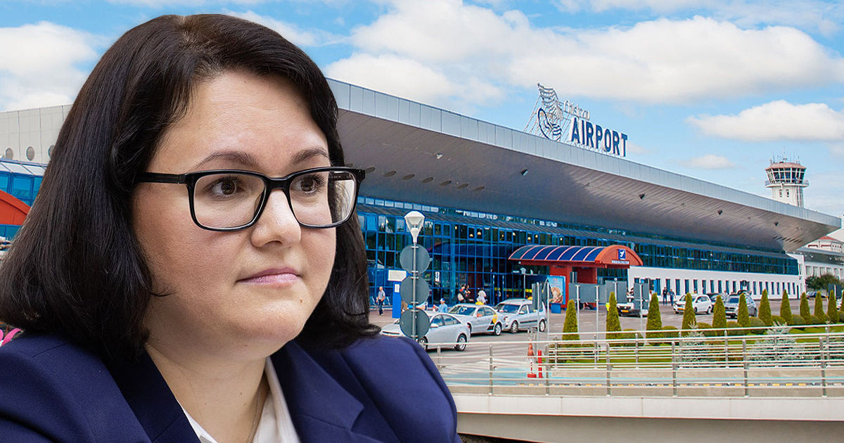Дабижа про аэропорт: Главная задача снизить налог и обеспечить развитие. Коллаж: Point.md