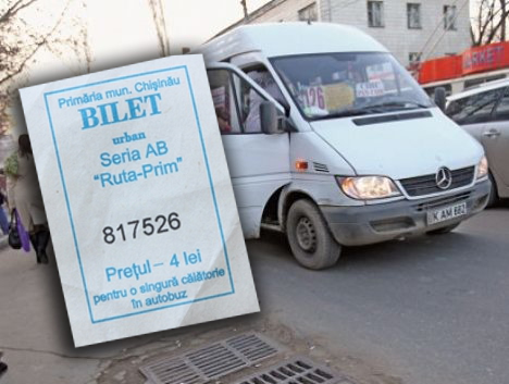 Водители маршрутного такси №136 установили плату за проезд  в 4 лея, то есть на лей больше, нежели официально-действующий тариф.