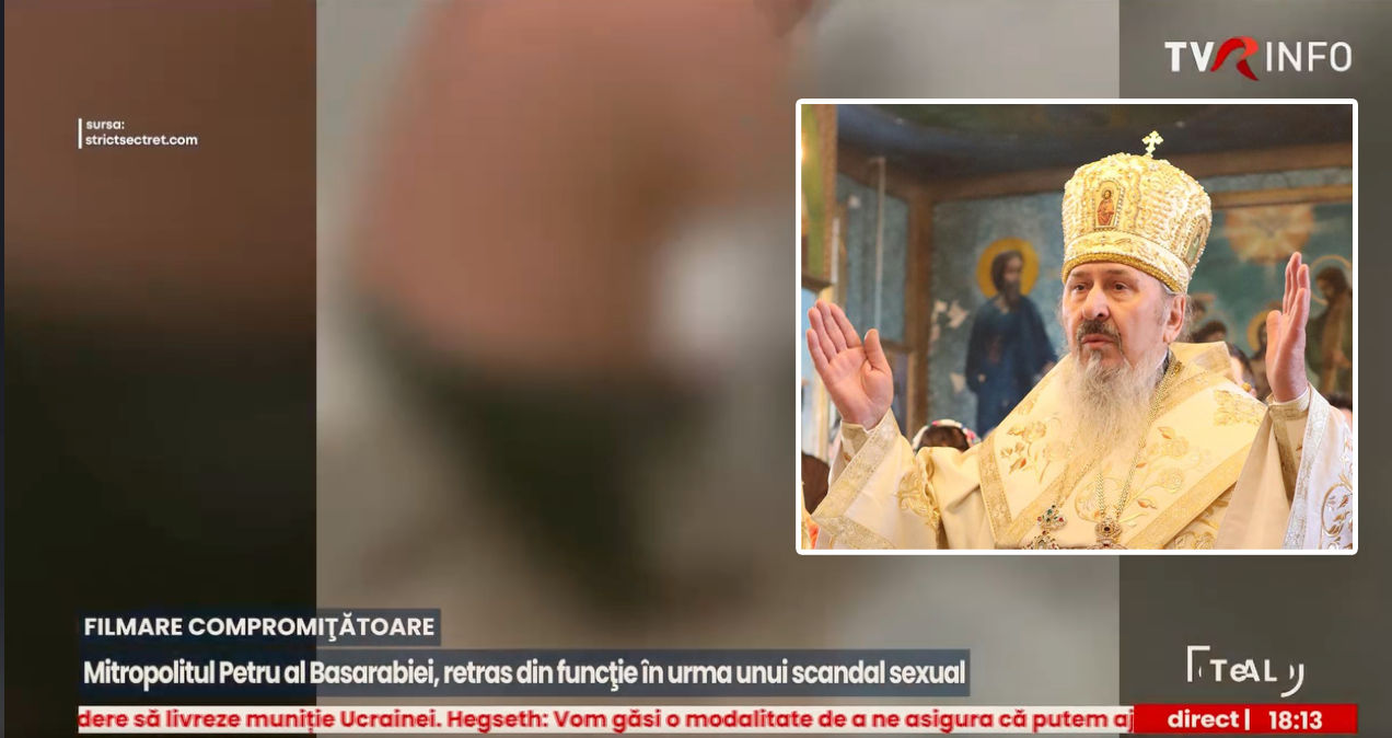 Presa română: Mitropolitul Basarabiei ar fi putut deveni victima unui șantaj.