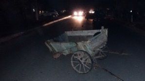 В повозку врезалось легковое авто.