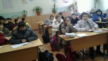 В кабинете информатики сегодня утром было плюс девять.