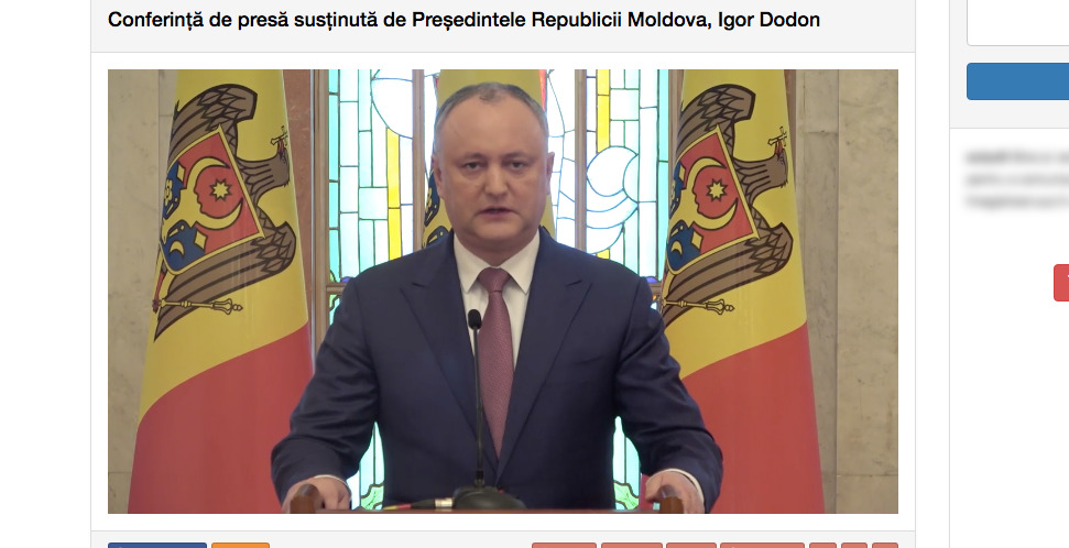 Президент Молдовы Игорь Додон.