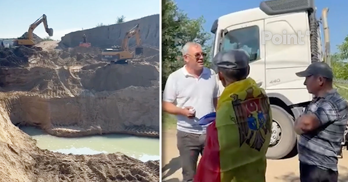 Locuitorii din Coșnița au protestat din cauza lucrărilor care continuă la carieră.