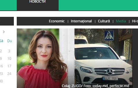 Astăzi în presă au apărut câteva poze în care Angela Gonța s-ar fi afla la volanul unui Mercedes GLC 250. Foto: