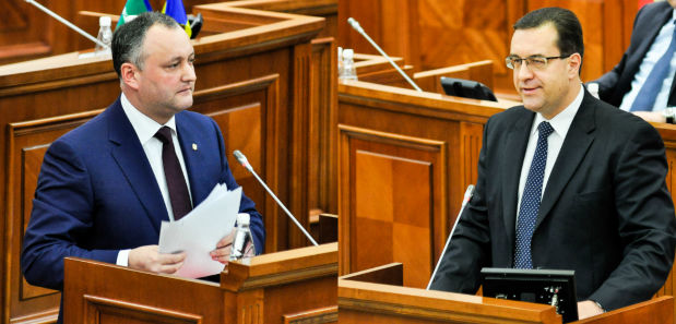 Lupta pentru fotoliul de preşedinte se dă între antieuropeanul Igor Dodon şi proeuropeanul democratul Marian Lupu. Foto: realitatea.md