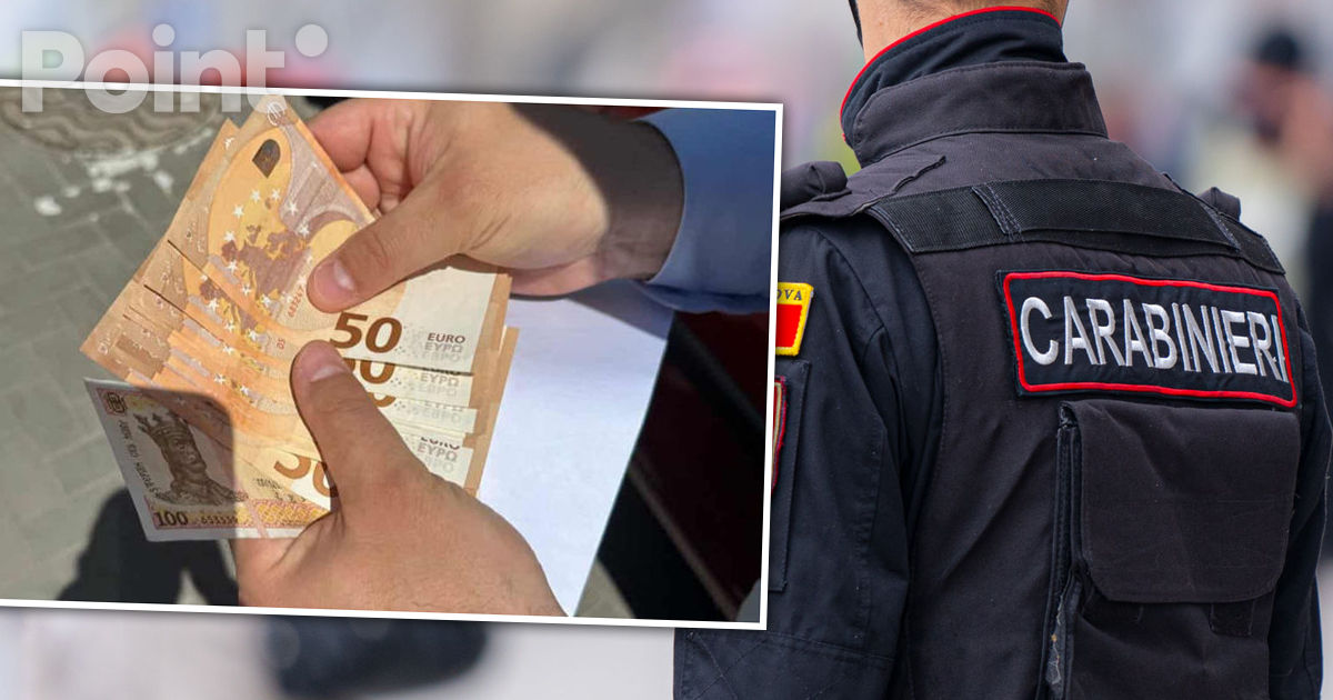 Un carabinier, reținut de CNA în flagrant în timp ce primea o mită de 450 de euro.