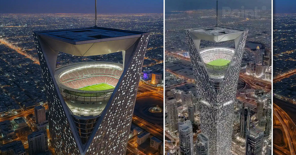 În Arabia Saudită va fi construit un stadion de fotbal pe acoperișul unui zgârie-nori de 350 de metri.