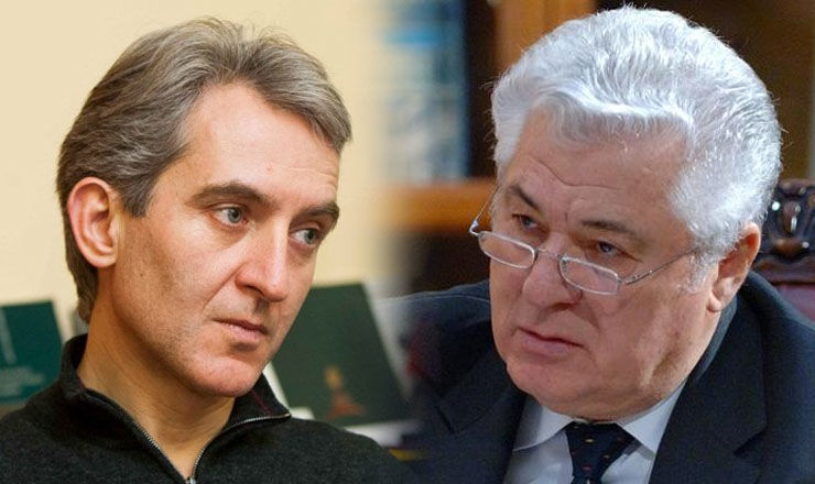 Лидер Европейской народной партии Юрие Лянкэ и председателя Партии коммунистов Владимира Воронина.