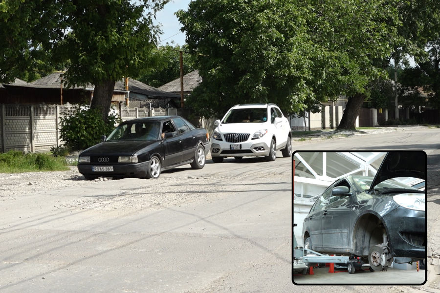 Drumurile cu gropi din Bălți au dus la creșterea solicitărilor în service-urile auto.