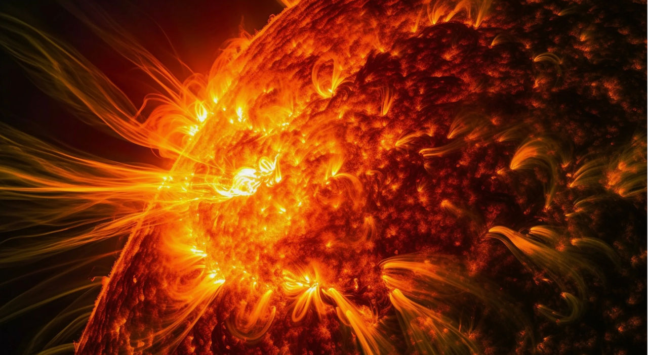 O puternică erupție solară a generat un nor de plasmă ce va ajunge pe Pământ pe 1 iunie.