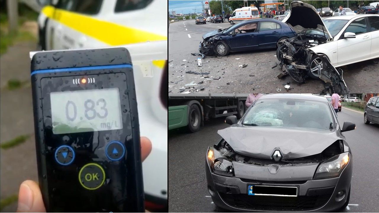 В выходные дни в столице произошло более 40 ДТП.