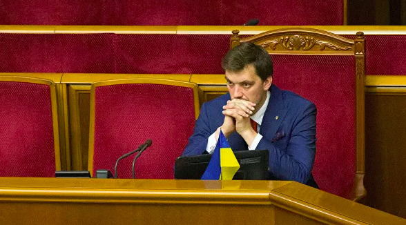 Премьер-министр Украины  Алексей Гончарук.