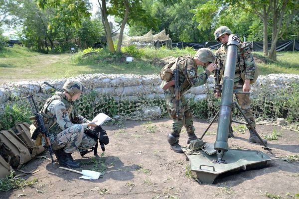 В Бельцах проходят военные учения «Щит мира-2018».
