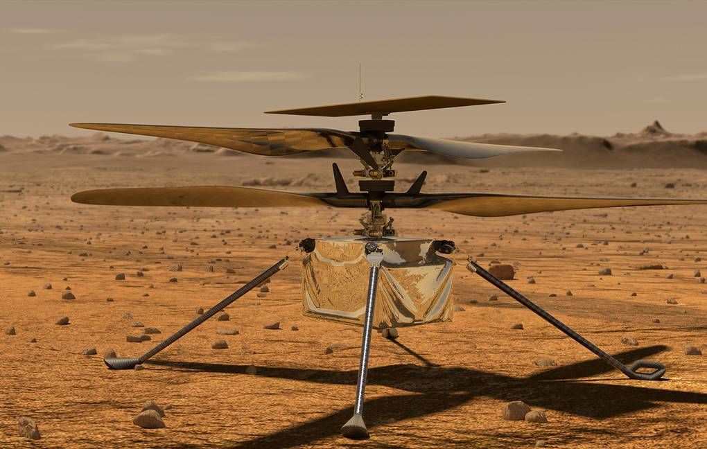 Инженеры NASA проверили работу батарей марсианского вертолета Ingenuity. Фото: tass.ru.