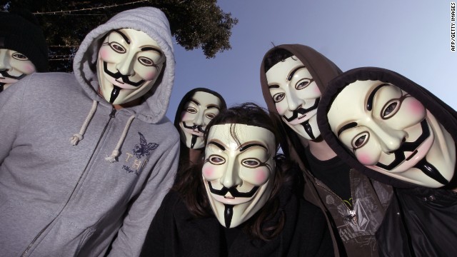 Anonymous всегда боролся за свободу слова. Фото: cnn.com