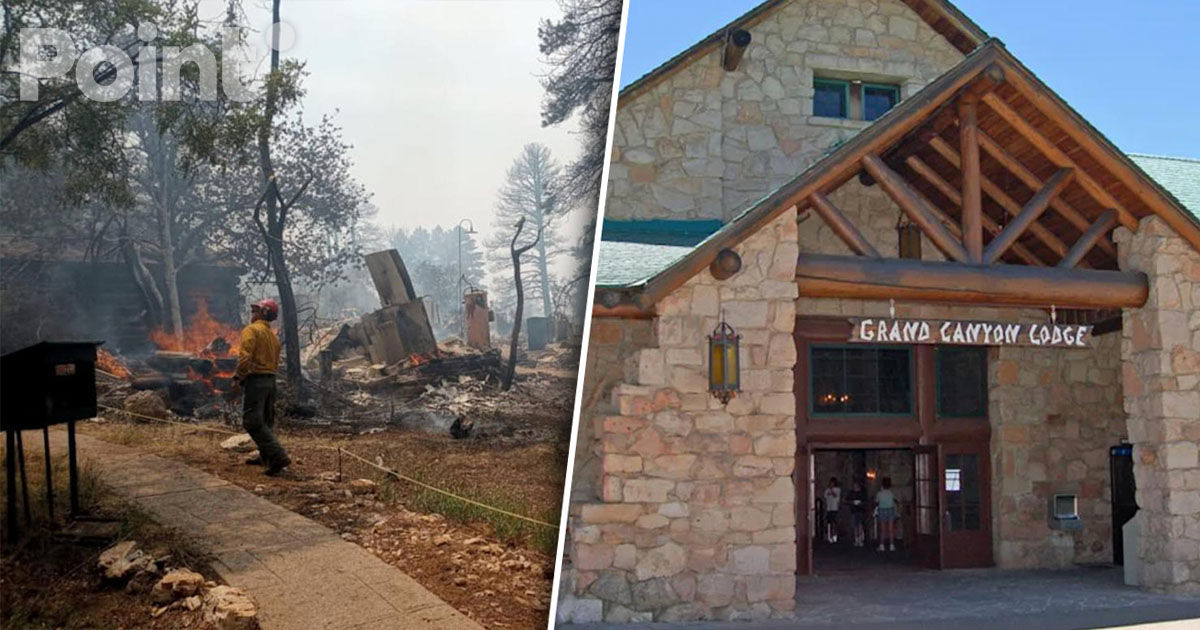 Incendiul din Marele Canion a distrus un hotel istoric construit acum aproape un secol.