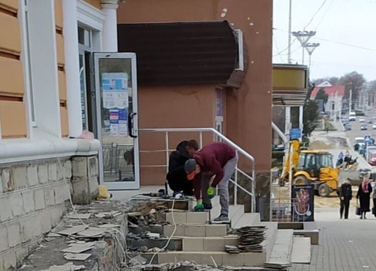 В Тирасполе разбирают пандус, ставший мемом.