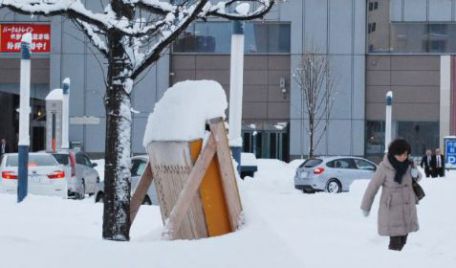 Autorităţile i-au avertizat pe oameni să rămână în case până la domolirea viscolului.