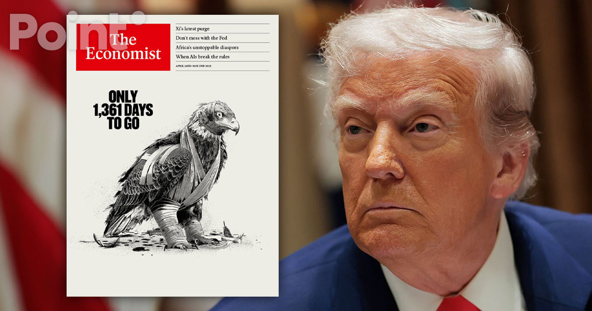 The Economist a pus pe coperta sa o numărătoare inversă a mandatului lui Trump.