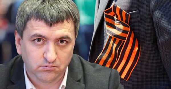 Карп: Закон о запрете георгиевской ленточки вступит в силу к 9 мая. Коллаж: Point.md
