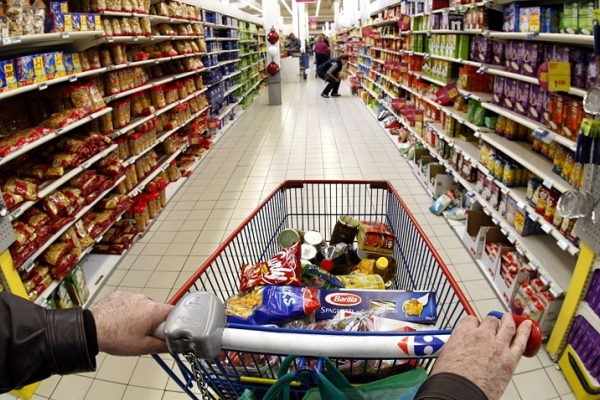 Общая стоимость реализованных в стране продуктов питания упала на 1,4% по сравнению с прошлым годом. Фото: protv.md.