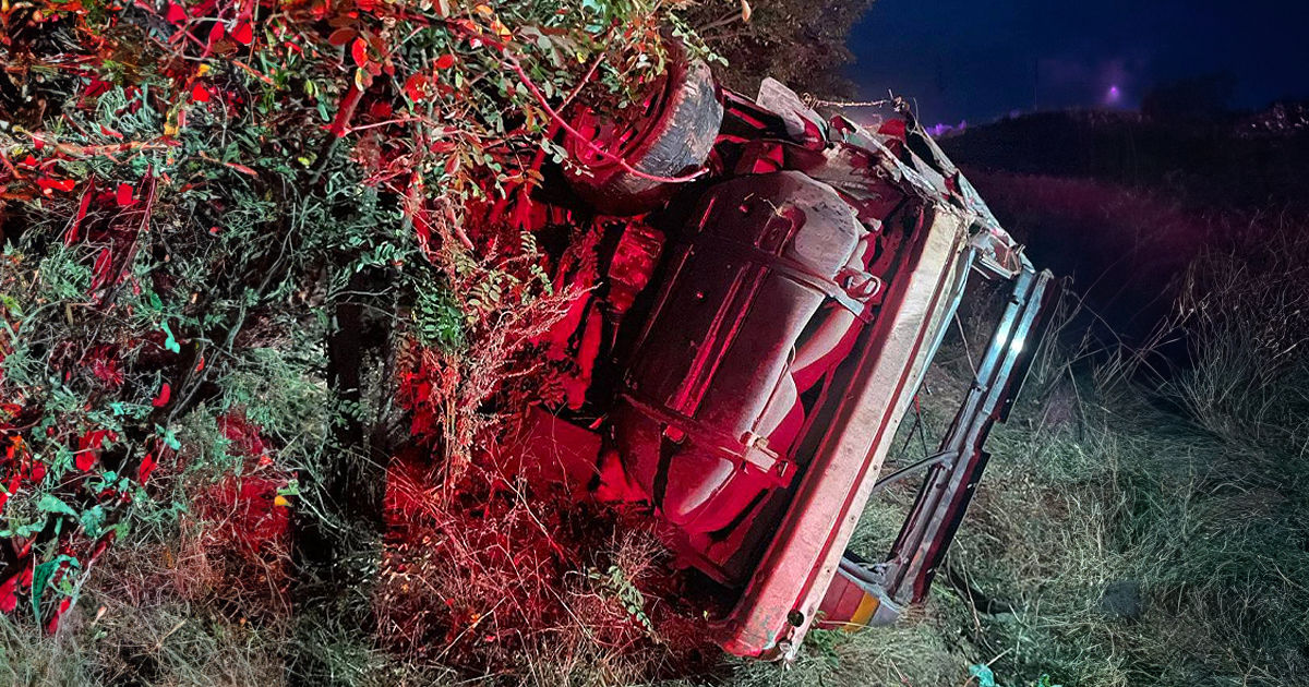 Accident la Soroca: Un BMW a derapat de pe șosea și s-a rostogolit de mai multe ori. Două persoane au murit.