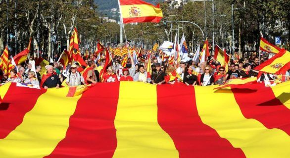 Barcelona: Proteste împotriva independenţei Cataloniei