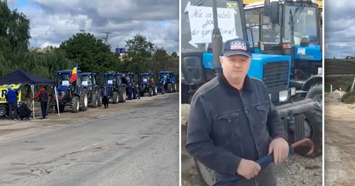 Фермер на протесте: Государство бросило нас на произвол судьбы. Коллаж: Point.md