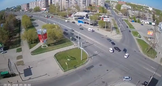 Видео смертельного ДТП  в России появилось в сети.