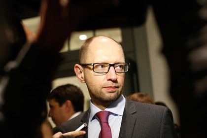 Отдельно Яценюк прокомментировал подписание Украиной соглашения об ассоциации с Евросоюзом. Фото: Mindaugas Kulbis / AP