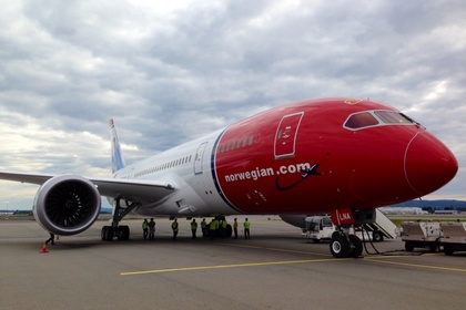 Boeing 787 Dreamliner авиакомпании Norwegian Air Shuttle. Фото: Norwegian Air Shuttle