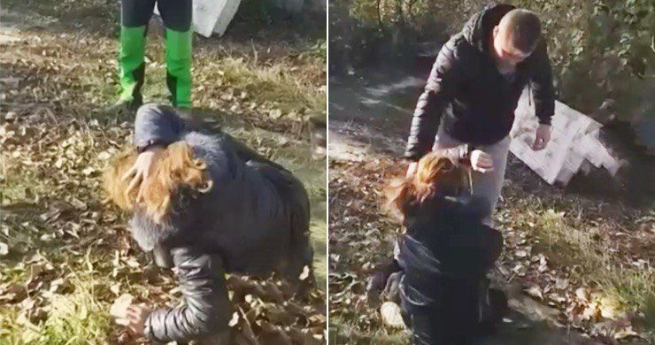 Избиение женщины в селе за кражу кроссовок сняли на видео. Фото: Point.md